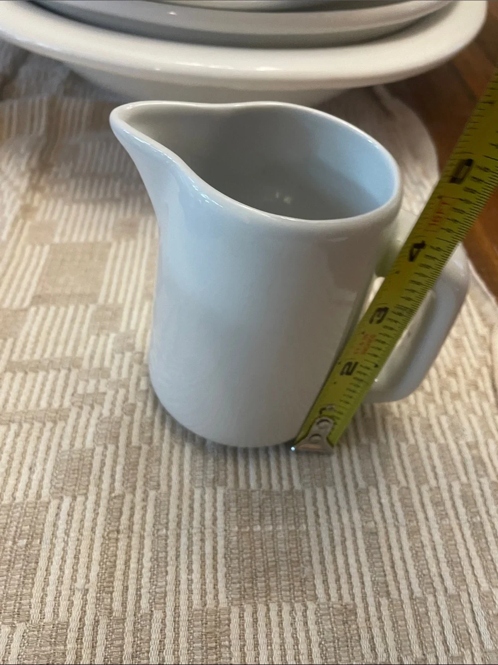 White Ceramic Creamer Pitcher - Home Dining